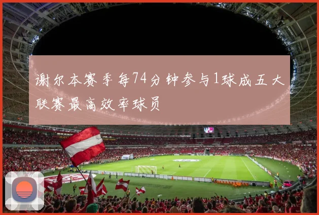 谢尔本赛季每74分钟参与1球成五大联赛最高效率球员