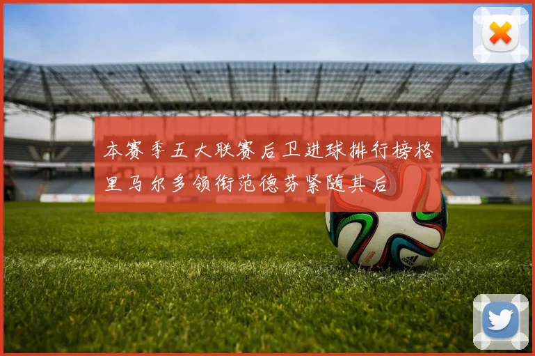 本赛季五大联赛后卫进球排行榜格里马尔多领衔范德芬紧随其后